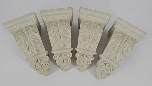 Set mensole foglie acanto - 4,