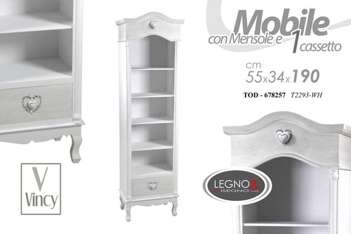 Libreria alta mobile shabby - alta,