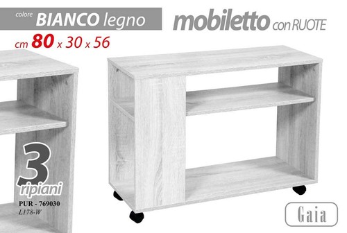 Mobile libreria gaia - gaia, ruote