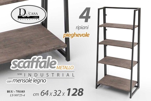 Mobile scaffale metallo 4 - in,