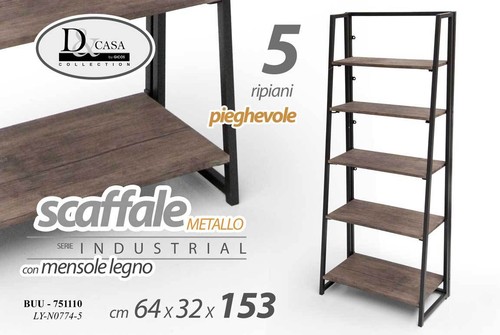Mobile scaffale metallo 5 - mobile,