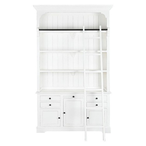 Libreria credenza legno bianco - legno,